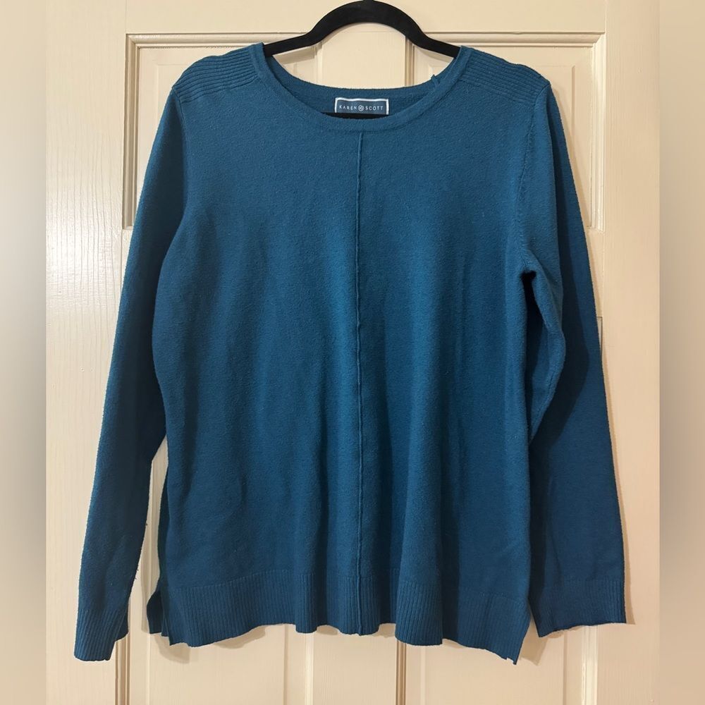 Women’s Karen Scott Deep Teal Sweater Top XL
